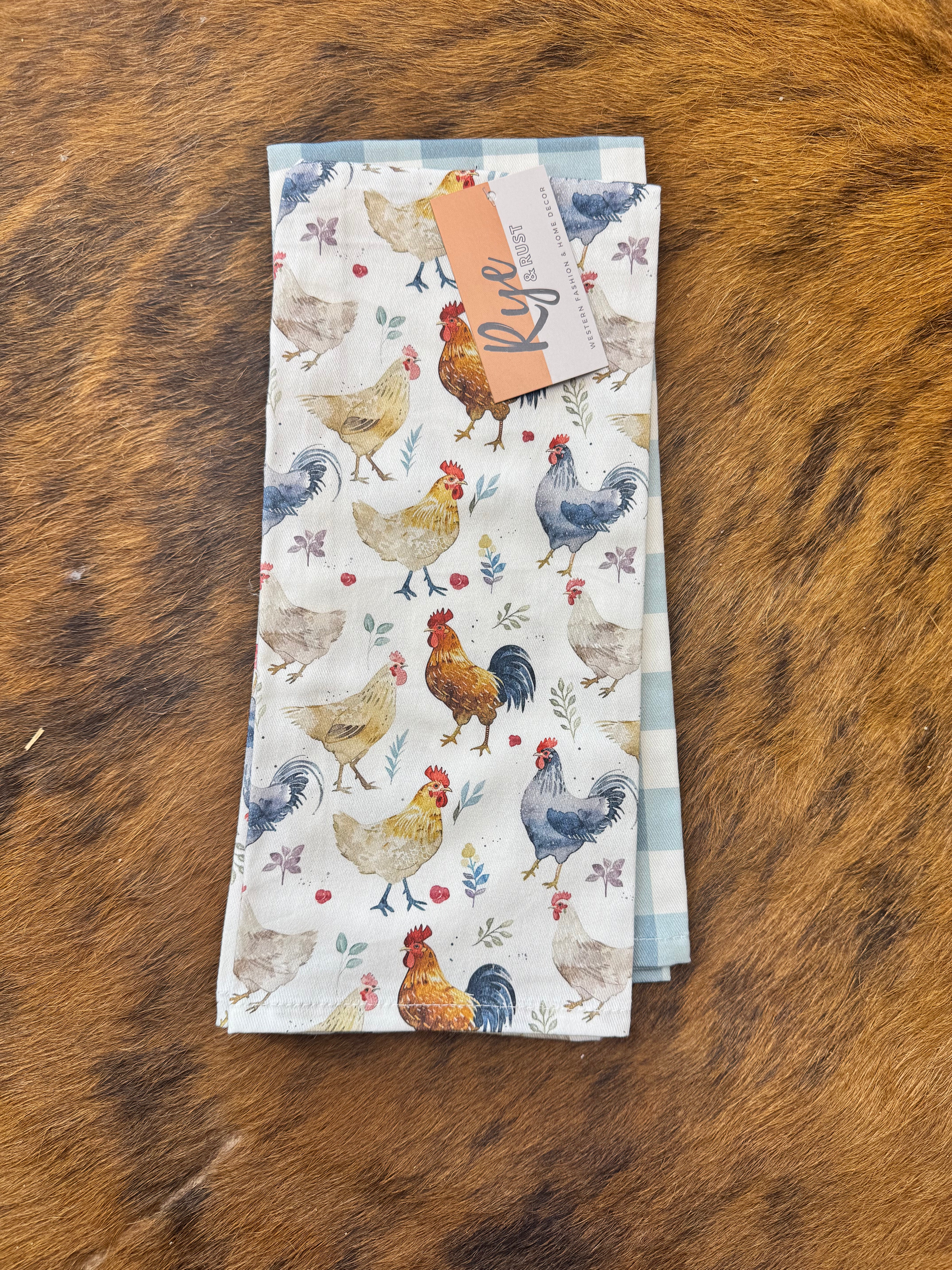 Chicken Tea Towel Set